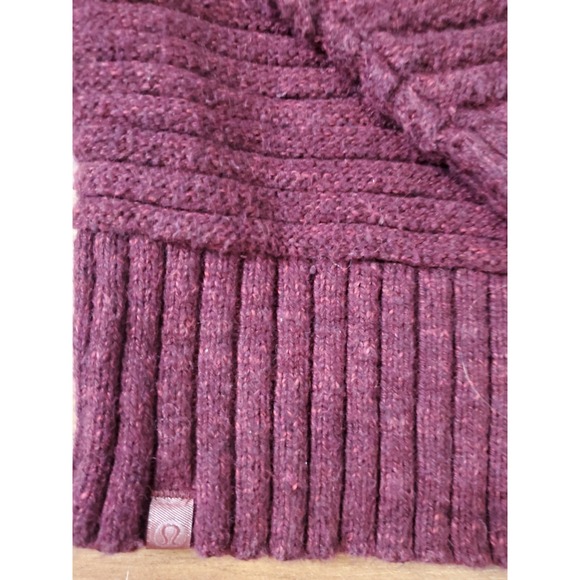 Lululemon As Promised Crew Sweater Heathered Deep Rouge Sz S - Picture 8 of 9